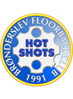 Brønderslev Floorball       HOT-SHOTS logo